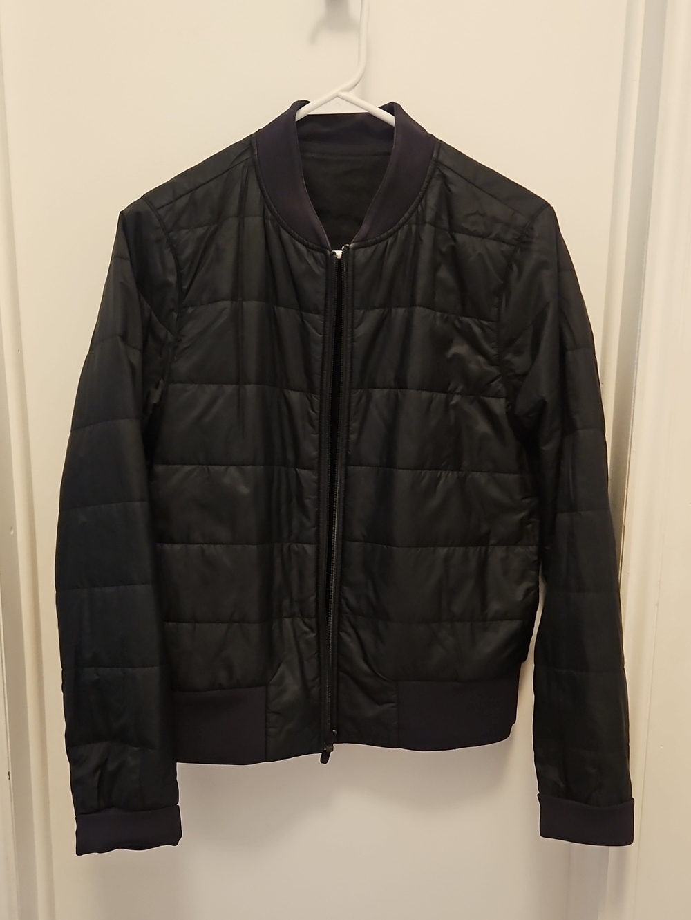 lululemon athletica Black Quilted Bomber Jacket